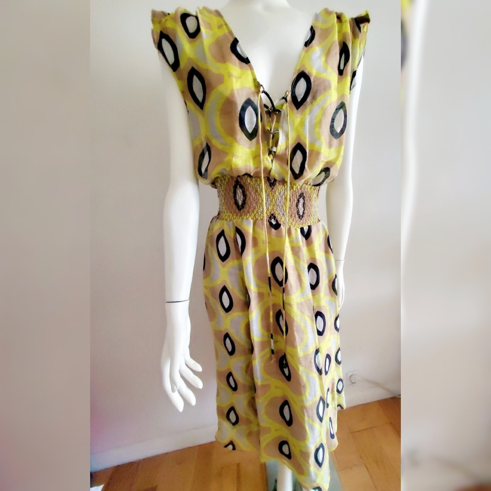 Plenty by Tracy Reese Fully-lined Liben- Silk Blend Dress SZ M